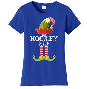 The Hockey Elf Funny Christmas Gift Matching Family Group Great Gift Women's T-Shirt