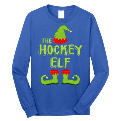 The Hockey Elf Gift Matching Christmas Elf Gift Long Sleeve Shirt