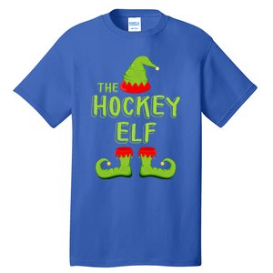 The Hockey Elf Gift Matching Christmas Elf Gift Tall T-Shirt