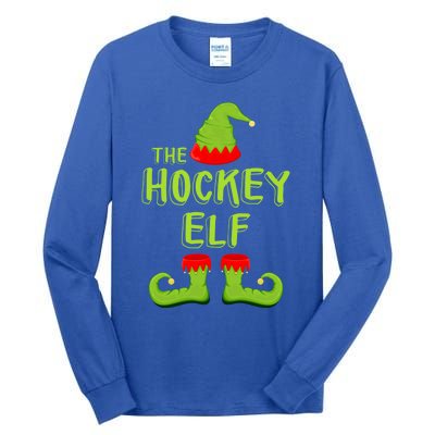 The Hockey Elf Gift Matching Christmas Elf Gift Tall Long Sleeve T-Shirt