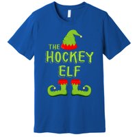 The Hockey Elf Gift Matching Christmas Elf Gift Premium T-Shirt