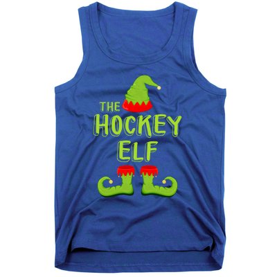 The Hockey Elf Gift Matching Christmas Elf Gift Tank Top