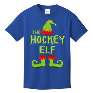 The Hockey Elf Gift Matching Christmas Elf Gift Kids T-Shirt