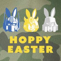 T.Ransformers Hoppy Easter Group Bunny Line Up Legacy Tie Dye Trucker Hat