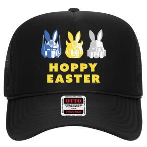 T.Ransformers Hoppy Easter Group Bunny Line Up High Crown Mesh Back Trucker Hat