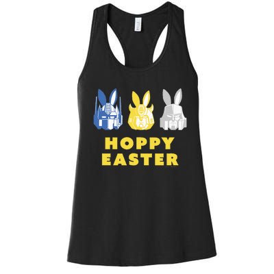 T.Ransformers Hoppy Easter Group Bunny Line Up Women's Racerback Tank