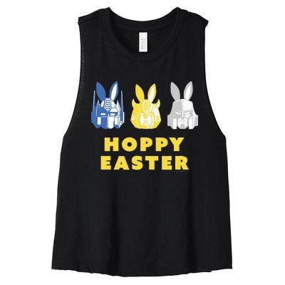 T.Ransformers Hoppy Easter Group Bunny Line Up Women's Racerback Cropped Tank