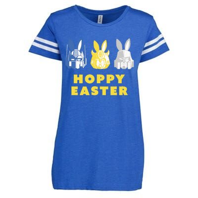 T.Ransformers Hoppy Easter Group Bunny Line Up Enza Ladies Jersey Football T-Shirt