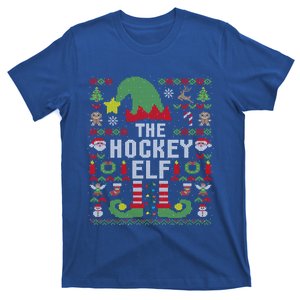 The Hockey Elf Ugly Christmas Matching Family Group Gift T-Shirt