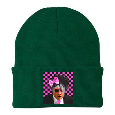 Teen Hearts Emo Trump Dump Mugshot Knit Cap Winter Beanie