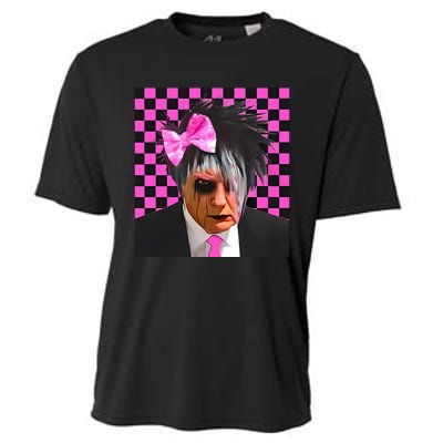 Teen Hearts Emo Trump Dump Mugshot Cooling Performance Crew T-Shirt