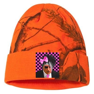 Teen Hearts Emo Trump Dump Mugshot Kati Licensed 12" Camo Beanie