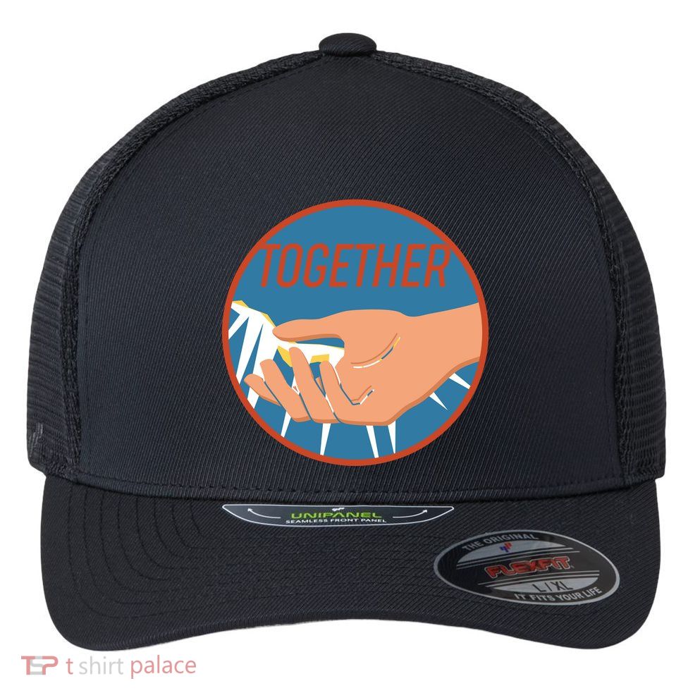 Together Hand Emblem Flexfit Unipanel Trucker Cap