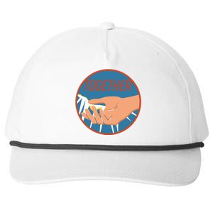 Together Hand Emblem Snapback Five-Panel Rope Hat