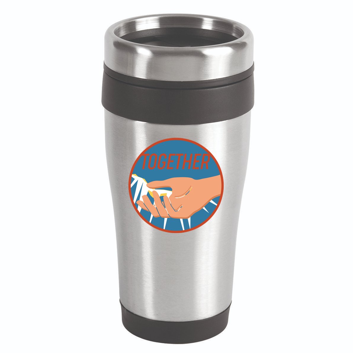 Together Hand Emblem 16oz Travel Tumbler