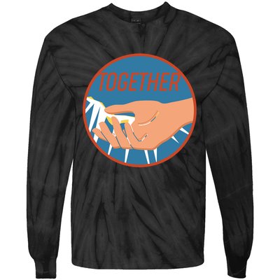 Together Hand Emblem Tie-Dye Long Sleeve Shirt