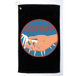 Together Hand Emblem Platinum Collection Golf Towel