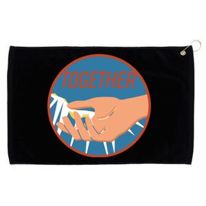 Together Hand Emblem Grommeted Golf Towel