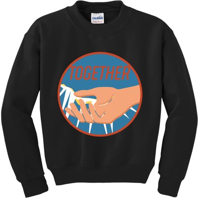 Together Hand Emblem Kids Sweatshirt