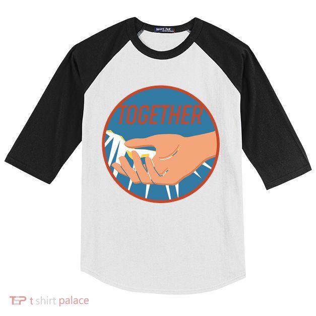 Together Hand Emblem Kids Colorblock Raglan Jersey