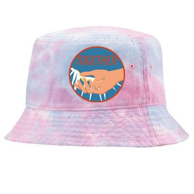 Together Hand Emblem Tie-Dyed Bucket Hat