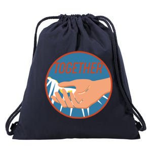 Together Hand Emblem Drawstring Bag