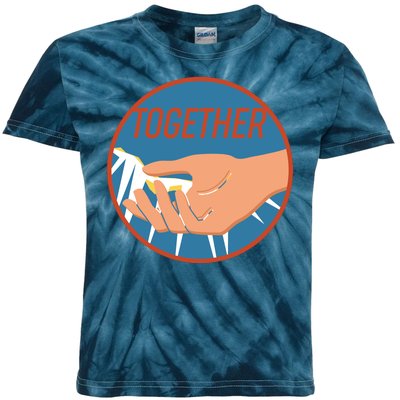 Together Hand Emblem Kids Tie-Dye T-Shirt