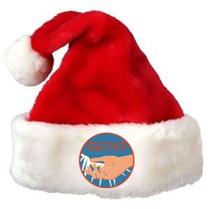 Together Hand Emblem Premium Christmas Santa Hat