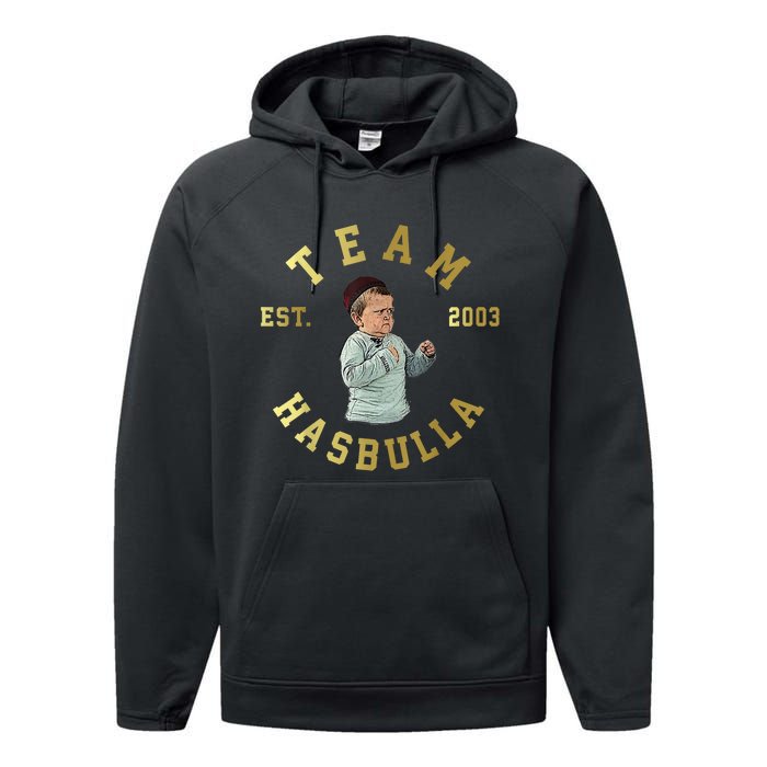 Team Hasbulla Est 2003 Meme Performance Fleece Hoodie