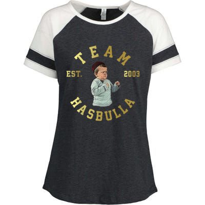 Team Hasbulla Est 2003 Meme Enza Ladies Jersey Colorblock Tee