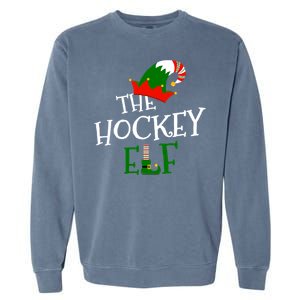 The Hockey Elf Family Matching Group Gift Christmas Costume Gift Garment-Dyed Sweatshirt