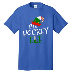 The Hockey Elf Family Matching Group Gift Christmas Costume Gift Tall T-Shirt