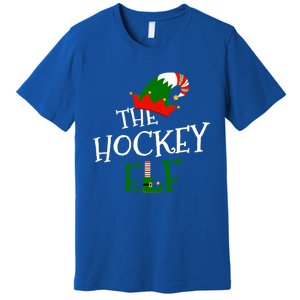 The Hockey Elf Family Matching Group Gift Christmas Costume Gift Premium T-Shirt