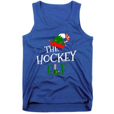 The Hockey Elf Family Matching Group Gift Christmas Costume Gift Tank Top