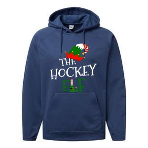 The Hockey Elf Family Matching Group Gift Christmas Costume Gift Performance Fleece Hoodie