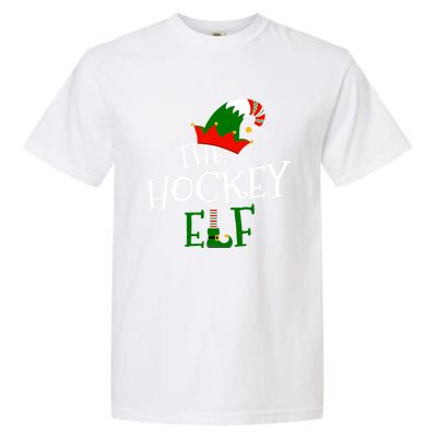 The Hockey Elf Family Matching Group Gift Christmas Costume Gift Garment-Dyed Heavyweight T-Shirt