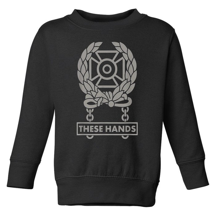 These Hands Expert Badge Toddler Sweatshirt