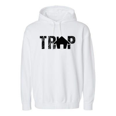 Trap House Edm Rave Outfit Dance Festival Dj Garment-Dyed Fleece Hoodie