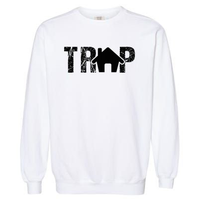 Trap House Edm Rave Outfit Dance Festival Dj Garment-Dyed Sweatshirt