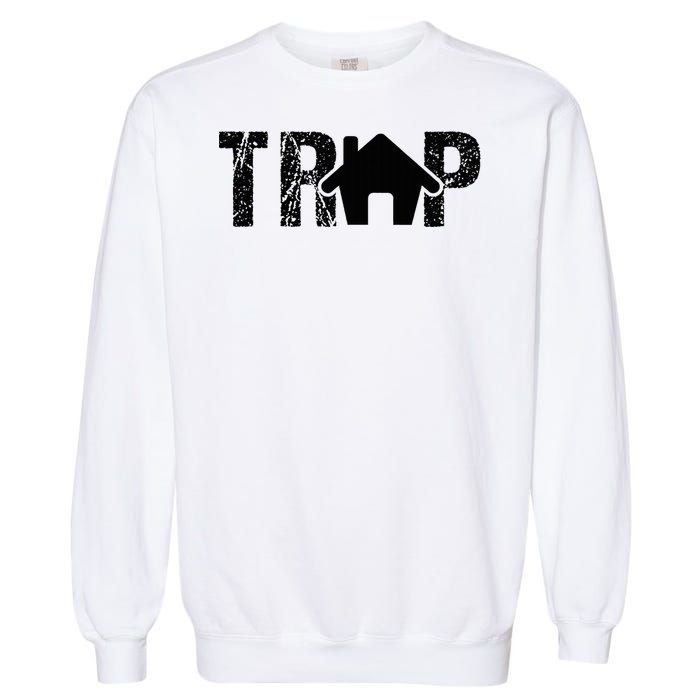 Trap House Edm Rave Outfit Dance Festival Dj Garment-Dyed Sweatshirt