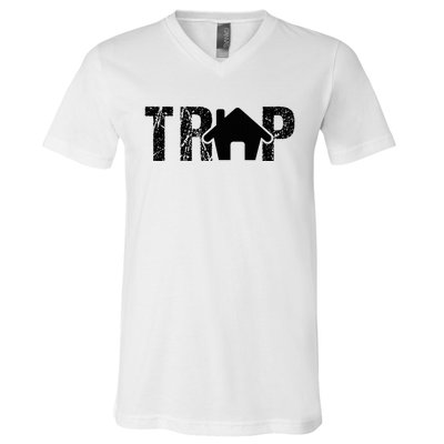 Trap House Edm Rave Outfit Dance Festival Dj V-Neck T-Shirt