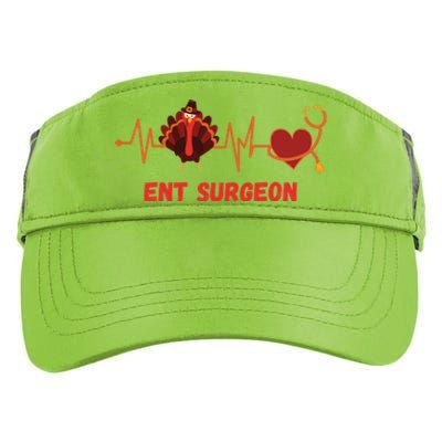 Thanksgiving Heartbeat Ent Surgeon Turkey Doctor Medical Funny Gift Adult Drive Performance Visor