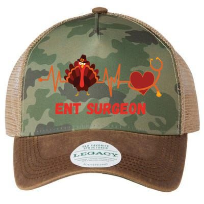 Thanksgiving Heartbeat Ent Surgeon Turkey Doctor Medical Funny Gift Legacy Tie Dye Trucker Hat