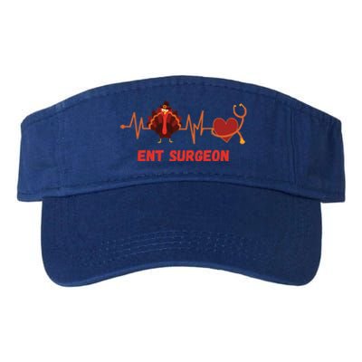 Thanksgiving Heartbeat Ent Surgeon Turkey Doctor Medical Funny Gift Valucap Bio-Washed Visor