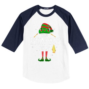 The Hungry Elf Group Matching Family Christmas Holiday Funny Baseball Sleeve Shirt