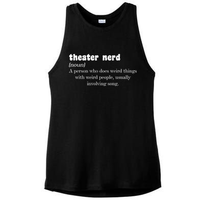 Theater Nerd Ladies PosiCharge Tri-Blend Wicking Tank