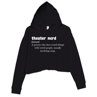 Theater Nerd Crop Fleece Hoodie