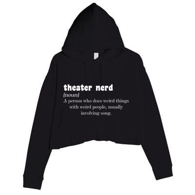 Theater Nerd Crop Fleece Hoodie