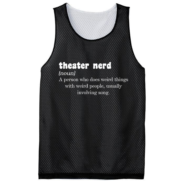 Theater Nerd Mesh Reversible Basketball Jersey Tank