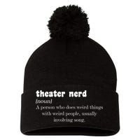 Theater Nerd Pom Pom 12in Knit Beanie